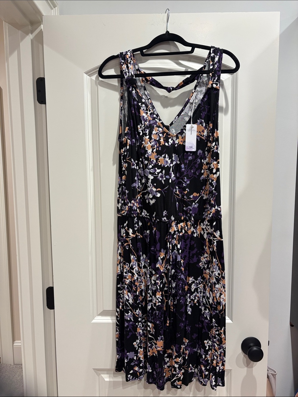 Floral V-Neck Sleeveless Dress